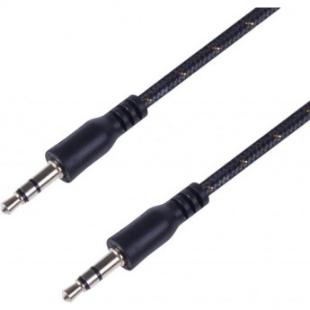 Аудиокабель AUX REXANT 3.5 мм в тканевой оплетке 1 м черный Аудиокабель AUX REXANT 3.5 мм в тканевой оплетке 1 м черный