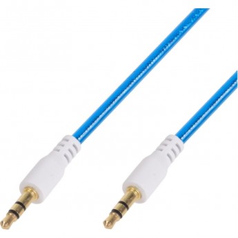 Аудиокабель REXANT AUX 3.5 мм гелевый 1 м, синий Аудиокабель REXANT AUX 3.5 мм гелевый 1 м, синий