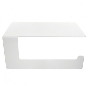 Держатель REXANT для туалетной бумаги с полкой хранения, белый