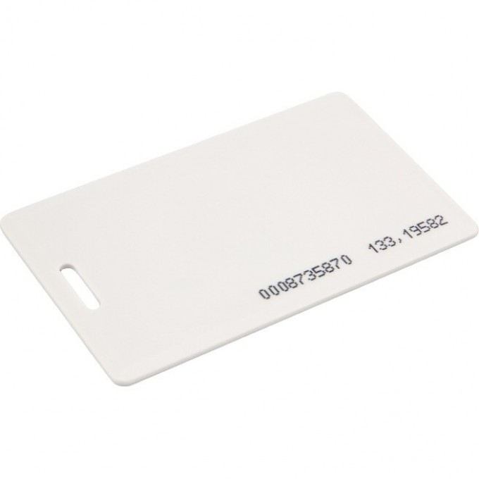 Электронный ключ (карта с прорезью) REXANT 125KHz формат EM Marin, индивидуальная упаковка 1 шт 46-0227-1