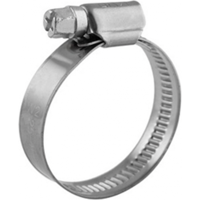 Хомут REXANT червячный 110-130/12-0,8мм, нержавеющая сталь W2, (10 шт/уп) 07-0711-12