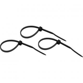 Хомут-стяжка REXANT нейлоновая 100x2,5мм, черная (25 шт/уп) Хомут-стяжка REXANT нейлоновая 100x2,5мм, черная (25 шт/уп)