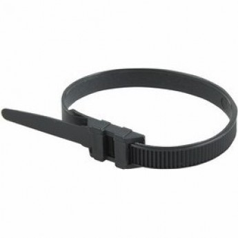 Хомут-стяжка REXANT нейлоновая усиленная 260x9.0 мм черная, 100 шт.