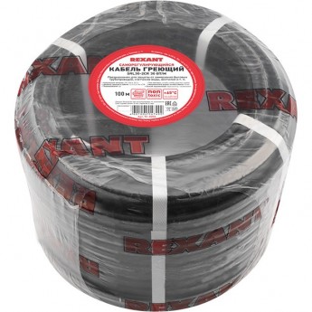 Кабель REXANT SRL30-2CR 30 Вт/1 м греющий саморегулирующийся 100 м Кабель REXANT SRL30-2CR 30 Вт/1 м греющий саморегулирующийся 100 м