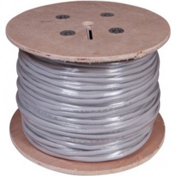 Кабель витая пара REXANT SOLID INDOOR U/UTP, CAT 5е, ZH нг(А)-HF (LSZH), 25PR, 24AWG серый 305м