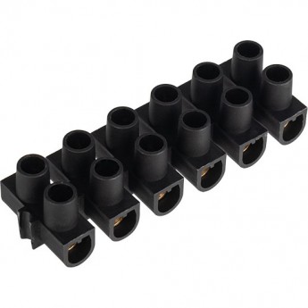 Клеммная колодка REXANT KВ-10 винтовая черный, индивидуальная упаковка