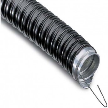 Металлорукав REXANT МРПИнг-18 с зондом черный 50 м Металлорукав REXANT МРПИнг-18 с зондом черный 50 м