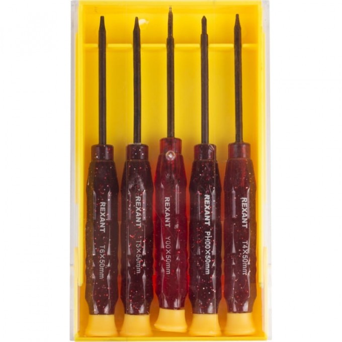 Набор отверток REXANT для точных работ, 5 предметов 12-4750