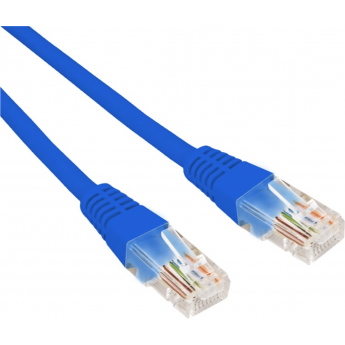 Патч-корд REXANT U/UTP 5e, RJ45-RJ45, неэкранированный, 26AWG, LSZH, синий, 5 м