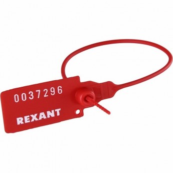 Пломба REXANT пластиковая номерная 220 мм красная Пломба REXANT пластиковая номерная 220 мм красная