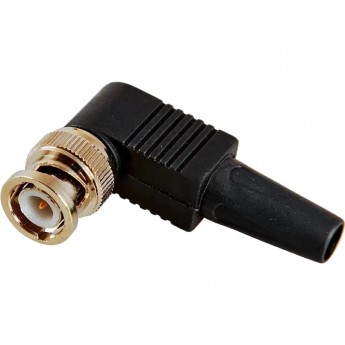 Разъем BNC REXANT штекер под винт с колпачком угловой Разъем BNC REXANT штекер под винт с колпачком угловой