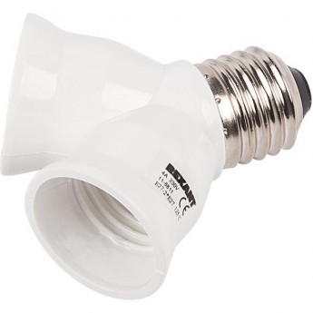 Разветвитель цокольный REXANT Е27-2хЕ27 белый