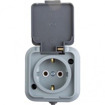 Розетка REXANT IP54 штепсельная с заземлением 16 А Розетка REXANT IP54 штепсельная с заземлением 16 А