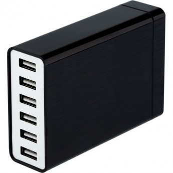 Сетевое зарядное устройство REXANT 6хUSB 1000mA черное