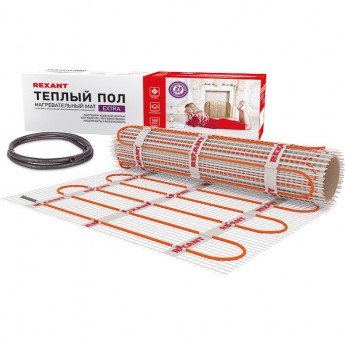 Теплый пол REXANT EXTRA нагревательный мат 1.5 м² Теплый пол REXANT EXTRA нагревательный мат 1.5 м²
