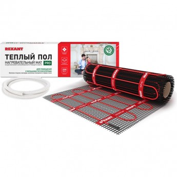 Теплый пол REXANT PRO RNX 3-660 с экраном нагревательный мат 3 м² Теплый пол REXANT PRO RNX 3-660 с экраном нагревательный мат 3 м²