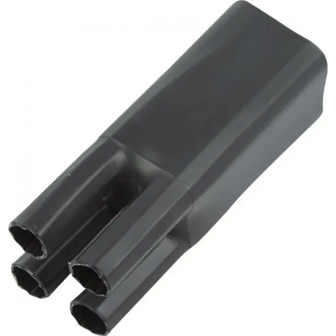 Термоусаживаемая перчатка REXANT на 4 жилы 38.0/18.0 мм черная 48-4038