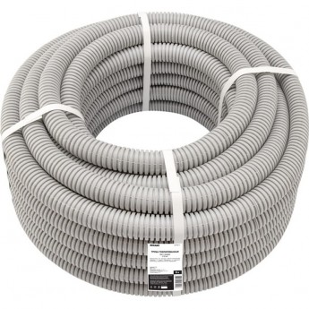 Труба гофрированная из ПВХ REXANT с зондом Ø32 мм (бухта 25 м/уп)