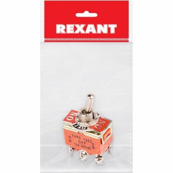Тумблер REXANT KN-203 250V 15А двухполюсный Тумблер REXANT KN-203 250V 15А двухполюсный