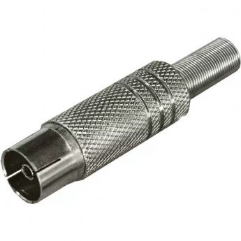 TV-разъем REXANT гнездо никелированный c пружиной TV-разъем REXANT гнездо никелированный c пружиной