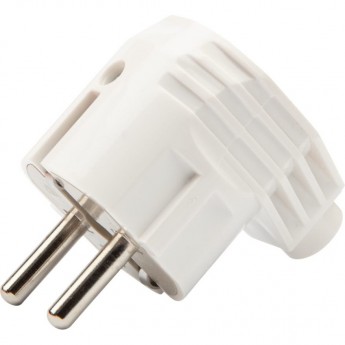 Вилка REXANT ЕВРО угловая с заземлением 16А белая Вилка REXANT ЕВРО угловая с заземлением 16А белая