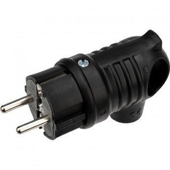 Вилка REXANT угловая с кольцом, с/з, 16 А, IP44 каучук Вилка REXANT угловая с кольцом, с/з, 16 А, IP44 каучук