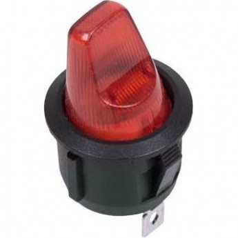 Выключатель клавишный REXANT 6А круглый красный Выключатель клавишный REXANT 6А круглый красный