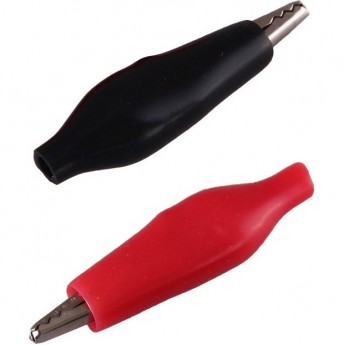 Зажим крокодил в изоляторе REXANT, длина 40 мм, ток 5A, 2 шт., пакет БОПП