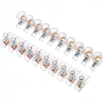 Зажим REXANT КЗВИ 6 мм² (10х1) концевой винтовой изолированный 10 шт./уп.